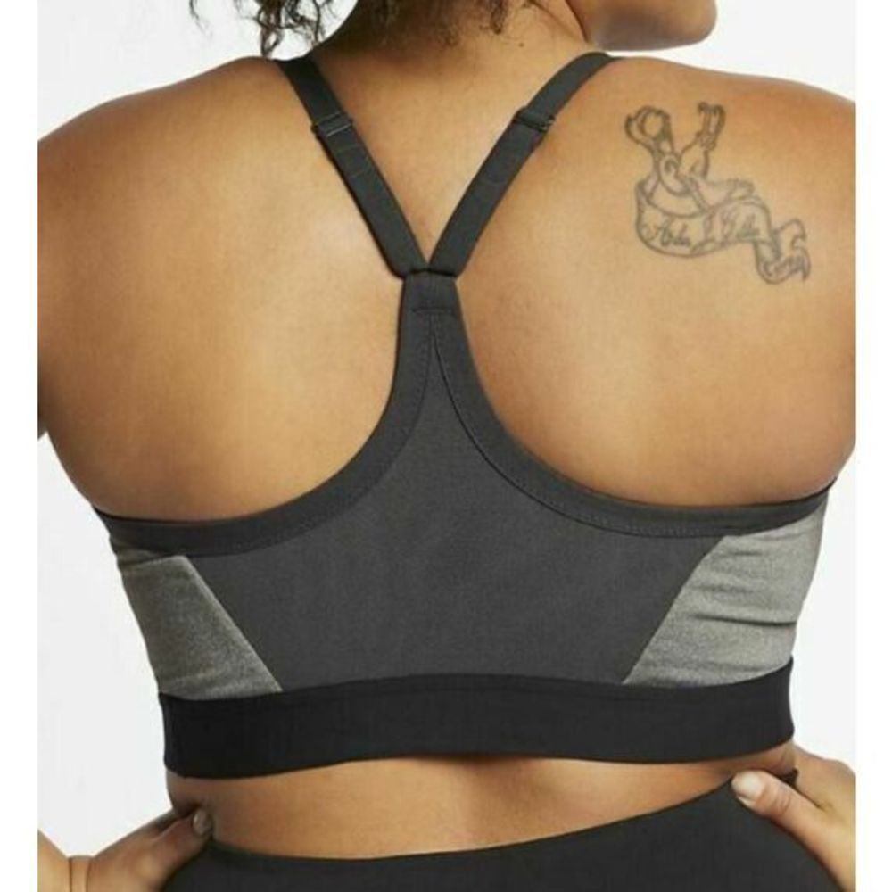 Nike BQ0974 091 Women's Indy Plus Sz 2XL Gray Dri-FIT Light Support Sports Bra - Picture 6 of 6